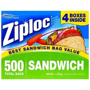 ziploc sandwhich bags