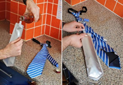 Hidden Alcohol Tie Flask