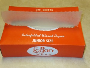 Logan wrap brand wax paper.